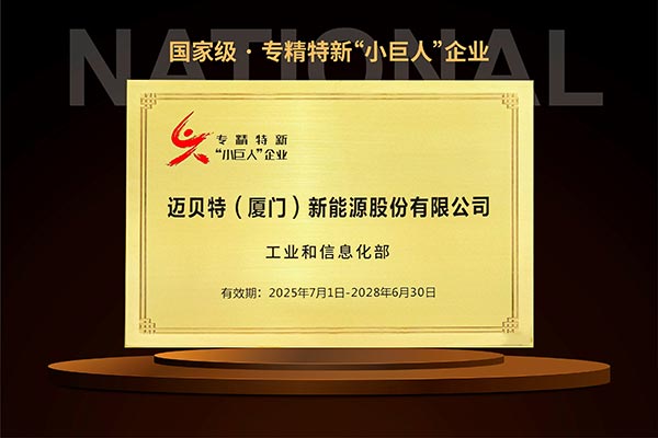國家級專精特新“小巨人”企業獎牌